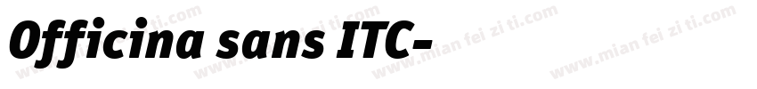 Officina sans ITC字体转换